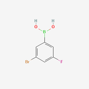 molecular formula C6H5BBrFO2 B1284257 3-Bromo-5-fluorophenylboronic acid CAS No. 849062-37-9