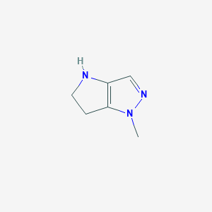 molecular formula C6H9N3 B12842636 Pyrrolo[3,2-c]pyrazole, 1,4,5,6-tetrahydro-1-methyl- 