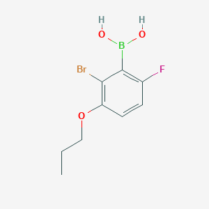 molecular formula C9H11BBrFO3 B1284272 (2-Bromo-6-fluoro-3-propoxyphenyl)boronic acid CAS No. 849052-20-6