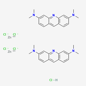 molecular formula C34H39Cl5N6Zn2 B12842722 N3,N3,N6,N6-Tetramethylacridine-3,6-diamine hydrochloride-zinc chloride 