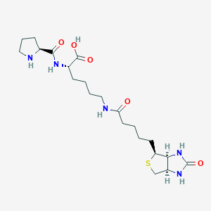 molecular formula C21H35N5O5S B12842739 H-Pro-Lys(biotinyl)(biotinyl)-OH 