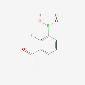 molecular formula C8H8BFO3 B1284281 (3-Acetyl-2-fluorophenyl)boronic acid CAS No. 870778-95-3