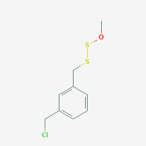 molecular formula C9H11ClOS2 B12842847 1-(3-(Chloromethyl)benzyl)-2-methoxydisulfane 