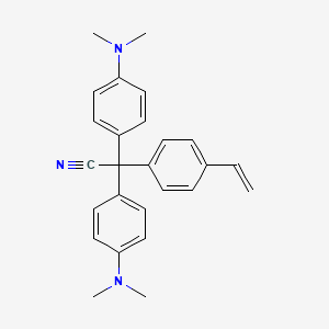 molecular formula C26H27N3 B12842849 a,a-Bis[4-(dimethylamino)phenyl]-4-ethenylbenzeneacetonitrile 