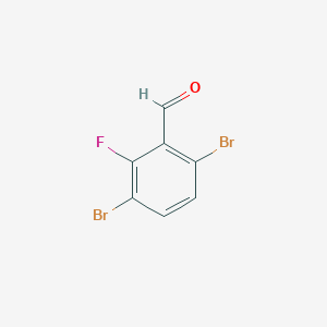 molecular formula C7H3Br2FO B1284285 3,6-Dibromo-2-fluorobenzaldehyde CAS No. 870703-68-7