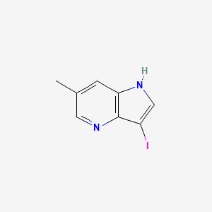 molecular formula C8H7IN2 B12842880 3-iodo-6-methyl-1H-pyrrolo[3,2-b]pyridine 