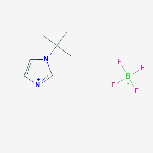 molecular formula C11H21BF4N2 B1284289 1,3-Di-tert-butylimidazolium tetrafluoroborate CAS No. 263163-17-3