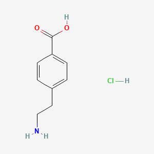 molecular formula C9H12ClNO2 B1284290 4-(2-Aminoethyl)benzoic acid hydrochloride CAS No. 60531-36-4