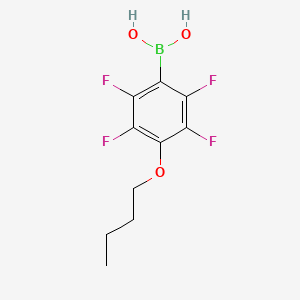 molecular formula C10H11BF4O3 B1284292 (4-Butoxy-2,3,5,6-tetrafluorophenyl)boronic acid CAS No. 871126-19-1