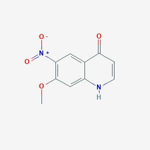 molecular formula C10H8N2O4 B12842924 7-Methoxy-6-nitroquinolin-4-ol 
