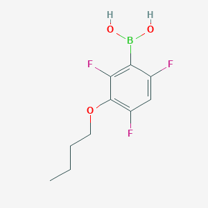 molecular formula C10H12BF3O3 B1284293 (3-Butoxy-2,4,6-trifluorophenyl)boronic acid CAS No. 871126-23-7