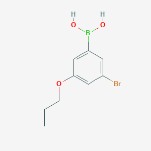 molecular formula C9H12BBrO3 B1284294 3-Bromo-5-propoxyphenylboronic acid CAS No. 871126-27-1