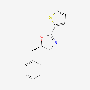molecular formula C14H13NOS B12843053 (S)-5-Benzyl-2-(thiophen-2-yl)-4,5-dihydrooxazole 