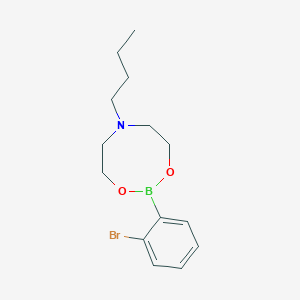 molecular formula C14H21BBrNO2 B1284306 2-(2-Bromophenyl)-6-butyl-1,3,6,2-dioxazaborocane CAS No. 1257641-07-8