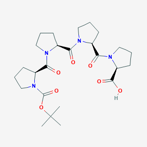 molecular formula C25H38N4O7 B1284316 Boc-pro-pro-pro-pro-OH CAS No. 29804-52-2