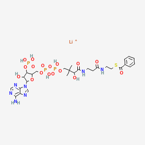 molecular formula C28H40LiN7O17P3S B1284317 Benzoyl coenzyme A lithium salt CAS No. 102185-37-5