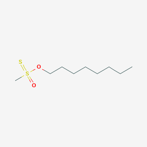 molecular formula C9H20O2S2 B12843183 Methyl-octoxy-oxo-sulfanylidene-lambda6-sulfane 