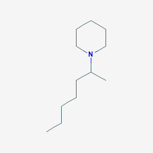 molecular formula C12H25N B128432 1-(Heptan-2-YL)piperidine CAS No. 150617-75-7