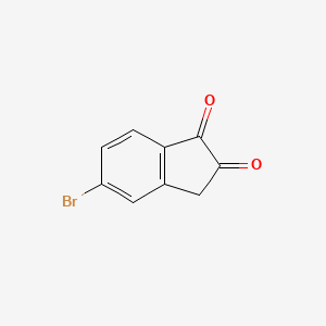 molecular formula C9H5BrO2 B12843261 5-Bromo-1H-indene-1,2(3H)-dione 