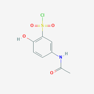 molecular formula C8H8ClNO4S B1284329 5-Acetamido-2-hydroxybenzene-1-sulfonyl chloride CAS No. 81593-07-9