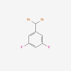 molecular formula C7H4Br2F2 B12843314 1-(Dibromomethyl)-3,5-difluorobenzene 