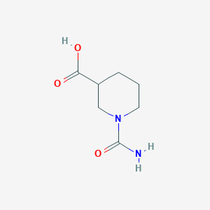 molecular formula C7H12N2O3 B1284338 1-Carbamoylpiperidine-3-carboxylic acid CAS No. 871478-82-9