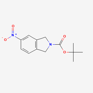 molecular formula C13H16N2O4 B1284342 Tert-butyl 5-nitroisoindoline-2-carboxylate CAS No. 400727-63-1