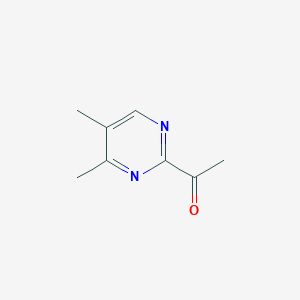 molecular formula C8H10N2O B12843497 1-(4,5-Dimethylpyrimidin-2-yl)ethan-1-one 