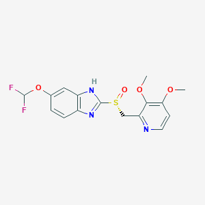 molecular formula C16H15F2N3O4S B128435 (R)-(+)-Pantoprazole CAS No. 142706-18-1
