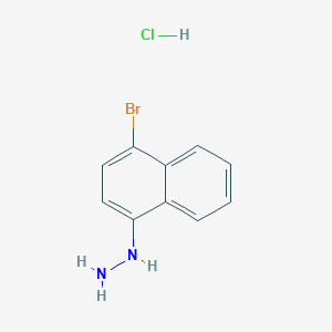 molecular formula C10H10BrClN2 B1284352 1-(4-Bromo-1-naphthyl)hydrazine, HCl CAS No. 197511-46-9