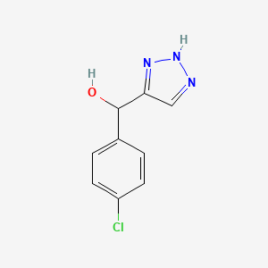 molecular formula C9H8ClN3O B12843558 (4-Chlorophenyl)(1H-1,2,3-triazol-4-yl)methanol CAS No. 1429056-35-8