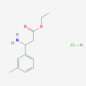 Ethyl 3-amino-3-(3-methylphenyl)propanoate hydrochloride