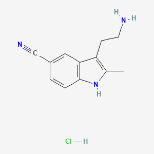 3-(2-Amino-ethyl)-2-methyl-1H-indole-5-carbonitrile hydrochloride