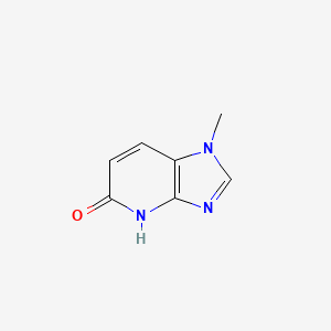 molecular formula C7H7N3O B12843829 1-Methyl-1H-imidazo[4,5-b]pyridin-5(4H)-one 