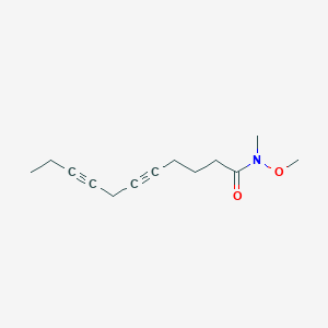 molecular formula C13H19NO2 B12843884 N-methoxy-N-methylundeca-5,8-diynamide 