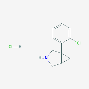 molecular formula C11H13Cl2N B128439 1-(2-Chlorophenyl)-3-azabicyclo[3.1.0]hexane Hydrochloride CAS No. 66504-70-9