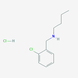 molecular formula C11H17Cl2N B1284391 N-(2-Chlorobenzyl)-1-butanamine hydrochloride 