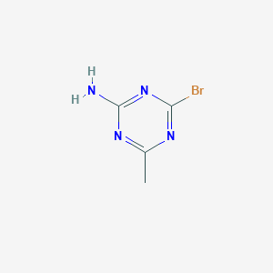 molecular formula C4H5BrN4 B12844059 4-Bromo-6-methyl-1,3,5-triazin-2-amine 