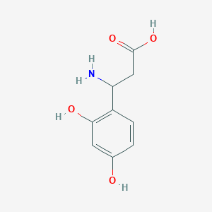 molecular formula C9H11NO4 B1284408 3-Amino-3-(2,4-dihydroxyphenyl)propanoic Acid CAS No. 682804-10-0