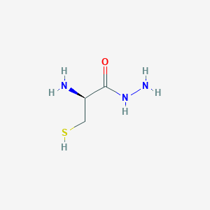 molecular formula C3H9N3OS B12844097 (S)-2-Amino-3-mercaptopropanehydrazide 