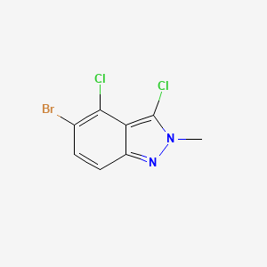 molecular formula C8H5BrCl2N2 B12844244 5-Bromo-3,4-dichloro-2-methyl-2H-indazole 