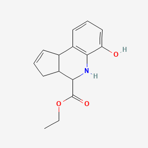 molecular formula C15H17NO3 B1284428 ethyl 6-hydroxy-3a,4,5,9b-tetrahydro-3H-cyclopenta[c]quinoline-4-carboxylate CAS No. 1031262-03-9
