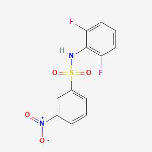molecular formula C12H8F2N2O4S B12844361 N-(2,6-difluorophenyl)-3-nitrobenzenesulfonamide 