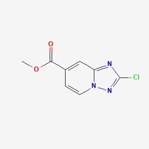 molecular formula C8H6ClN3O2 B12844367 Methyl 2-chloro-[1,2,4]triazolo[1,5-a]pyridine-7-carboxylate 