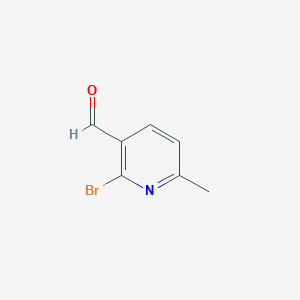 molecular formula C7H6BrNO B1284441 2-Bromo-6-methylnicotinaldehyde CAS No. 853179-74-5