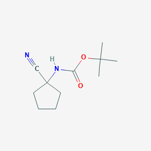 molecular formula C11H18N2O2 B1284449 tert-butyl N-(1-cyanocyclopentyl)carbamate CAS No. 912770-99-1