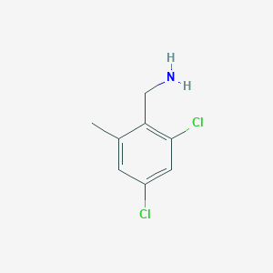 molecular formula C8H9Cl2N B128445 2,4-二氯-6-甲基苄胺 CAS No. 150517-76-3