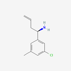 molecular formula C11H14ClN B12844592 (R)-1-(3-chloro-5-methylphenyl)but-3-en-1-amine 