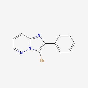 molecular formula C12H8BrN3 B1284462 3-Bromo-2-phenylimidazo[1,2-b]pyridazine CAS No. 802580-12-7