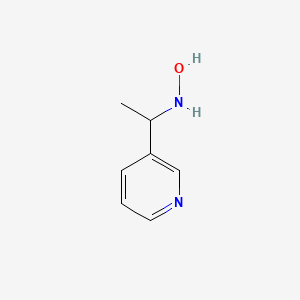 molecular formula C7H10N2O B1284468 N-(1-Pyridin-3-YL-ethyl)-hydroxylamine CAS No. 887411-44-1